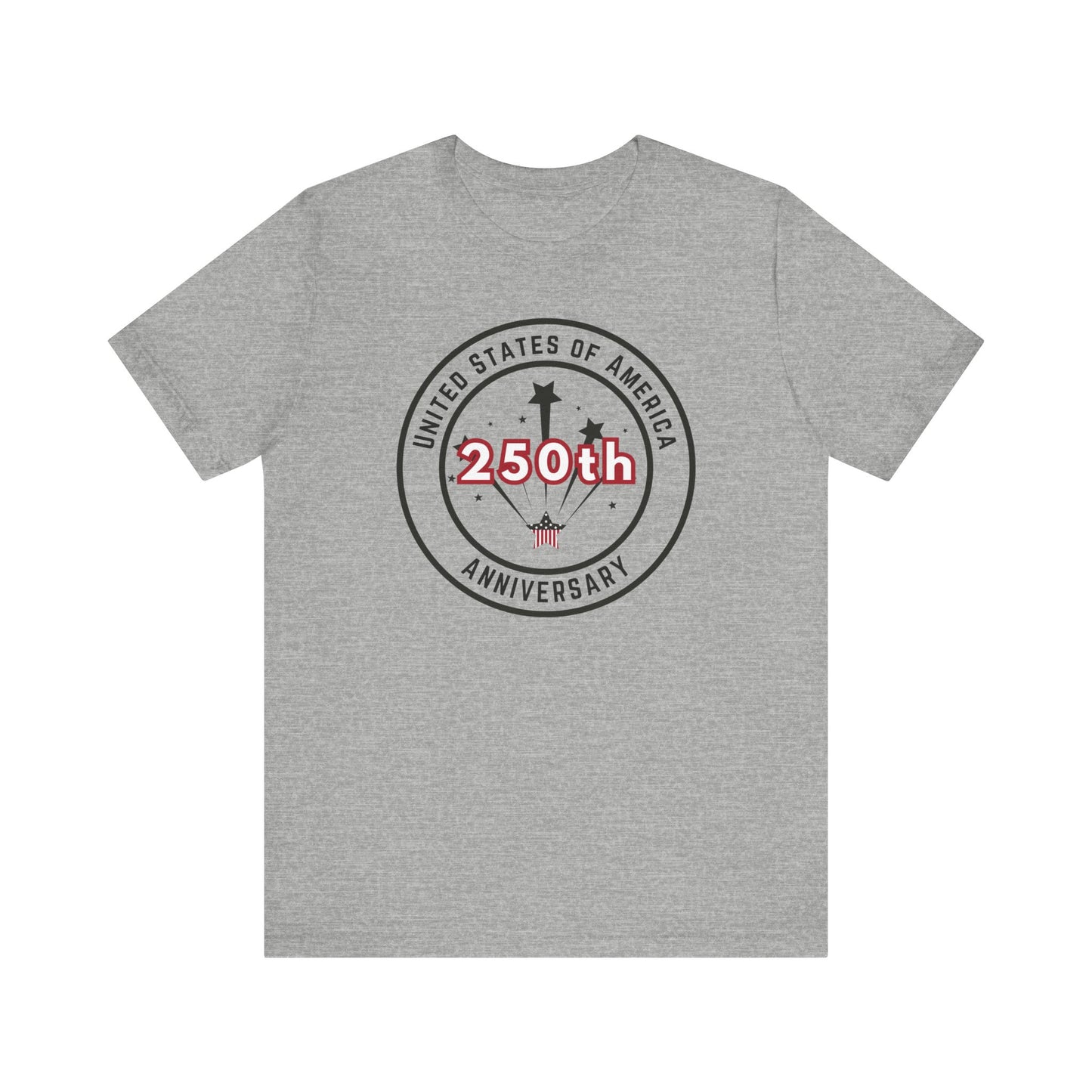 250th Anniversary USA T-Shirt - Celebrate America with Patriotic Red, White & Blue Design!
