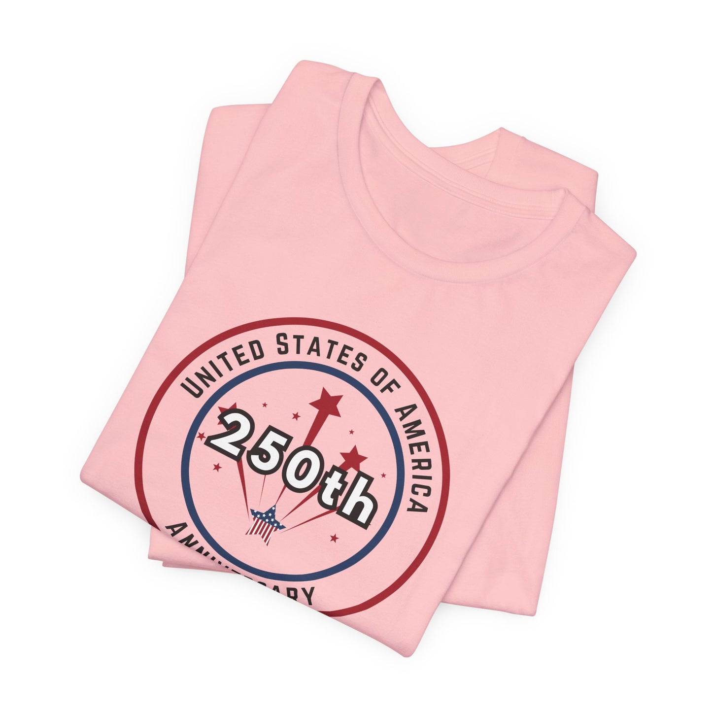 250th Anniversary USA T-Shirt - Celebrate America with Patriotic Red, White & Blue Design!
