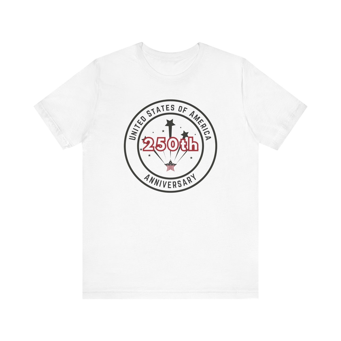 250th Anniversary USA T-Shirt - Celebrate America with Patriotic Red, White & Blue Design!