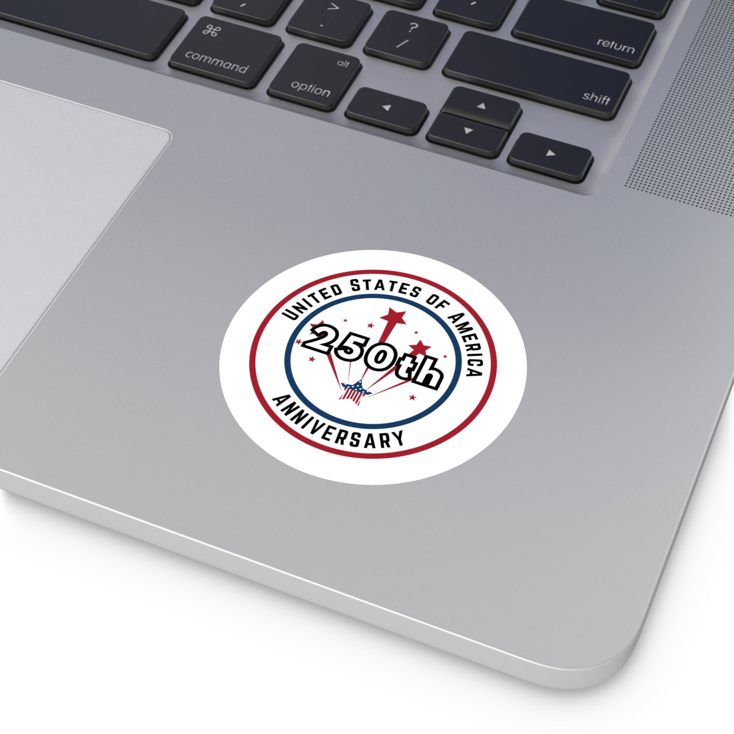 USA 250th Anniversary Round Stickers - Multi-sized Indoor\Outdoor