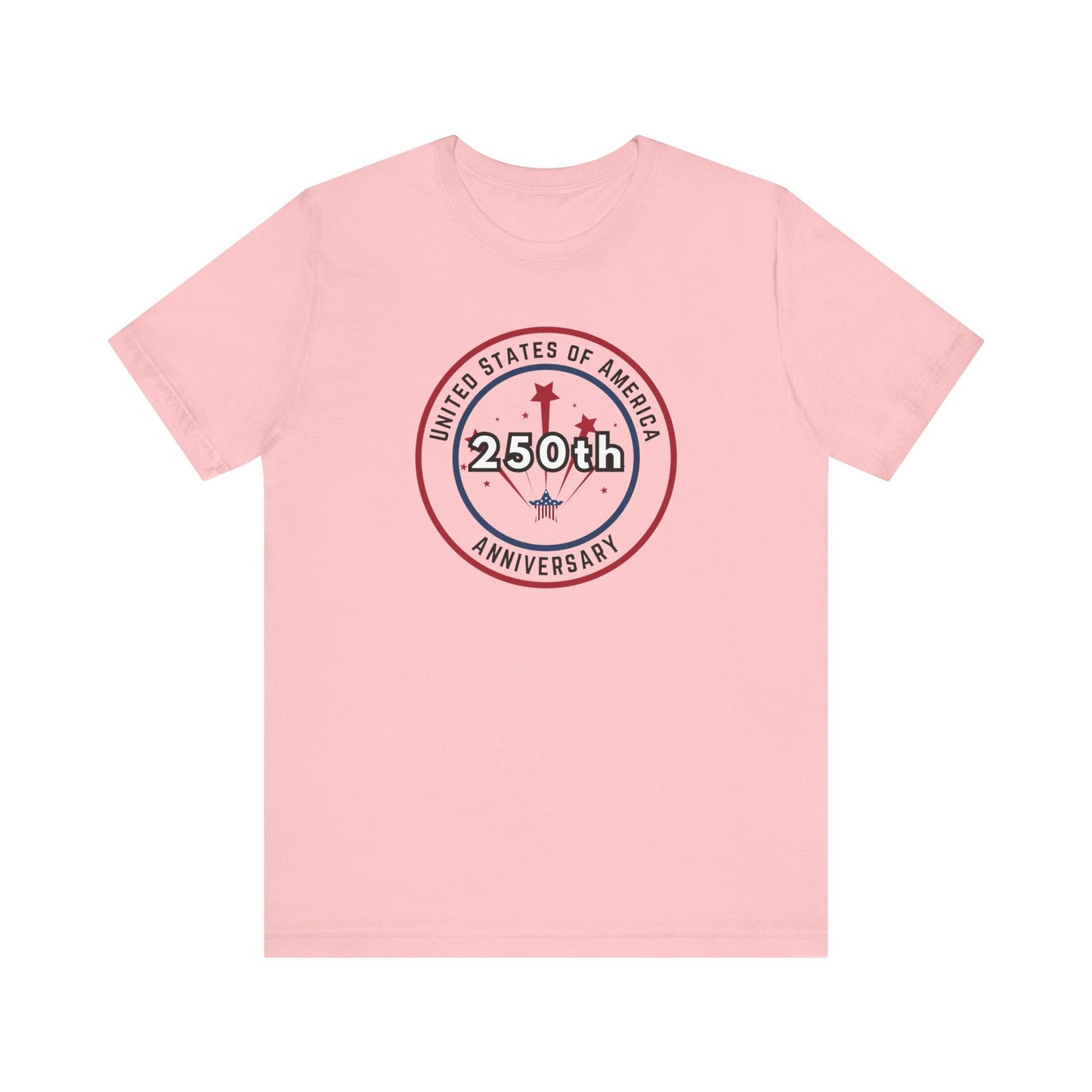 250th Anniversary USA T-Shirt - Celebrate America with Patriotic Red, White & Blue Design!