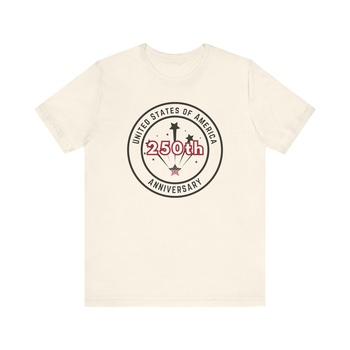250th Anniversary USA T-Shirt - Celebrate America with Patriotic Red, White & Blue Design!
