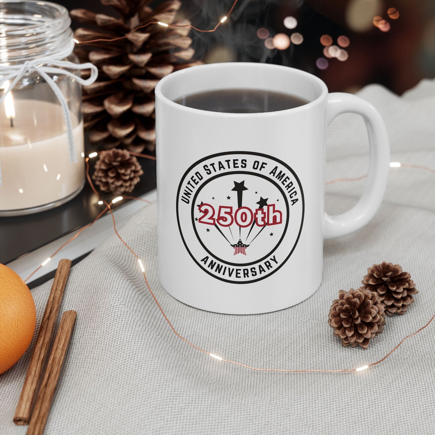Happy 250 Anniversary  America Mug - 11oz