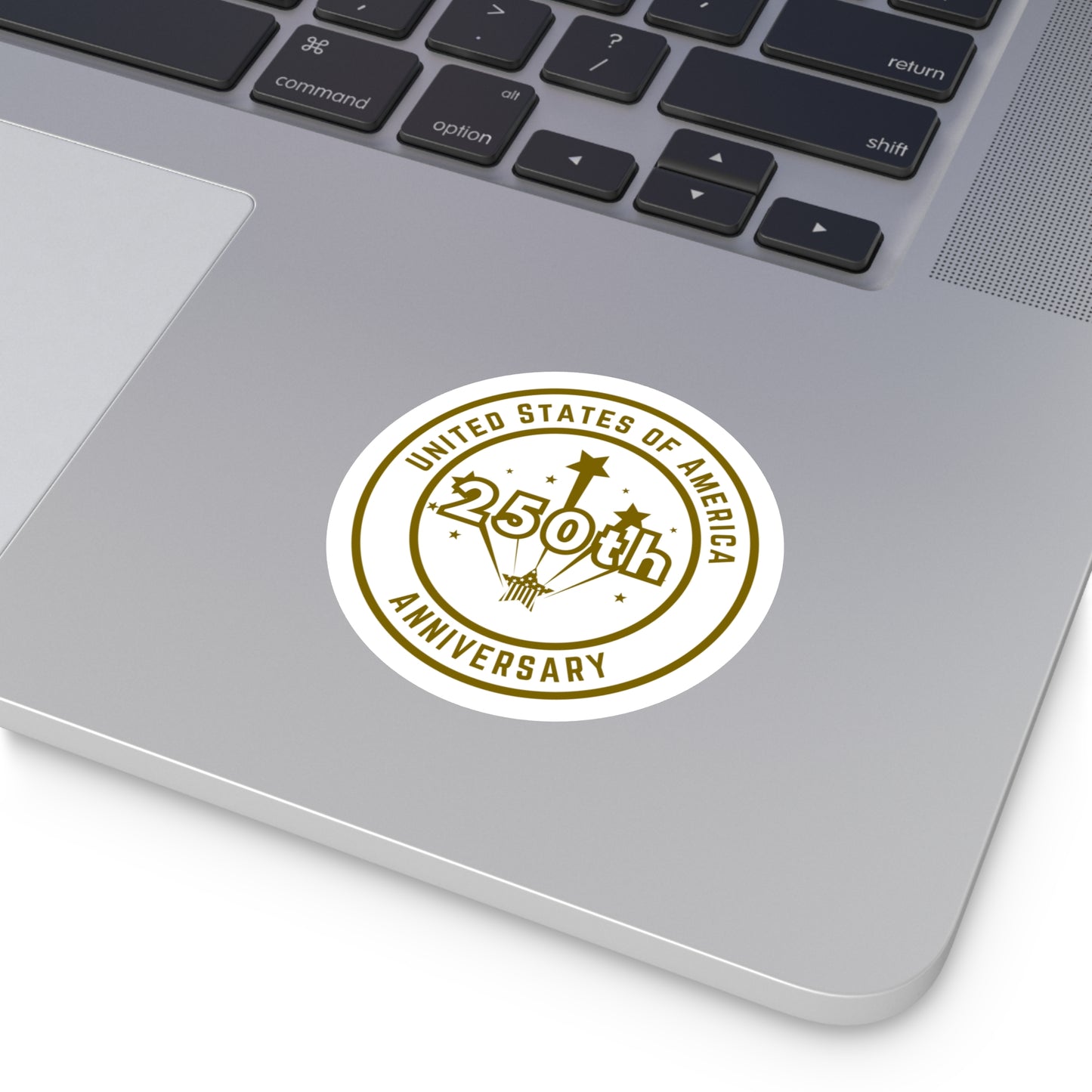 GOLD Happy 250 years America - Sticker