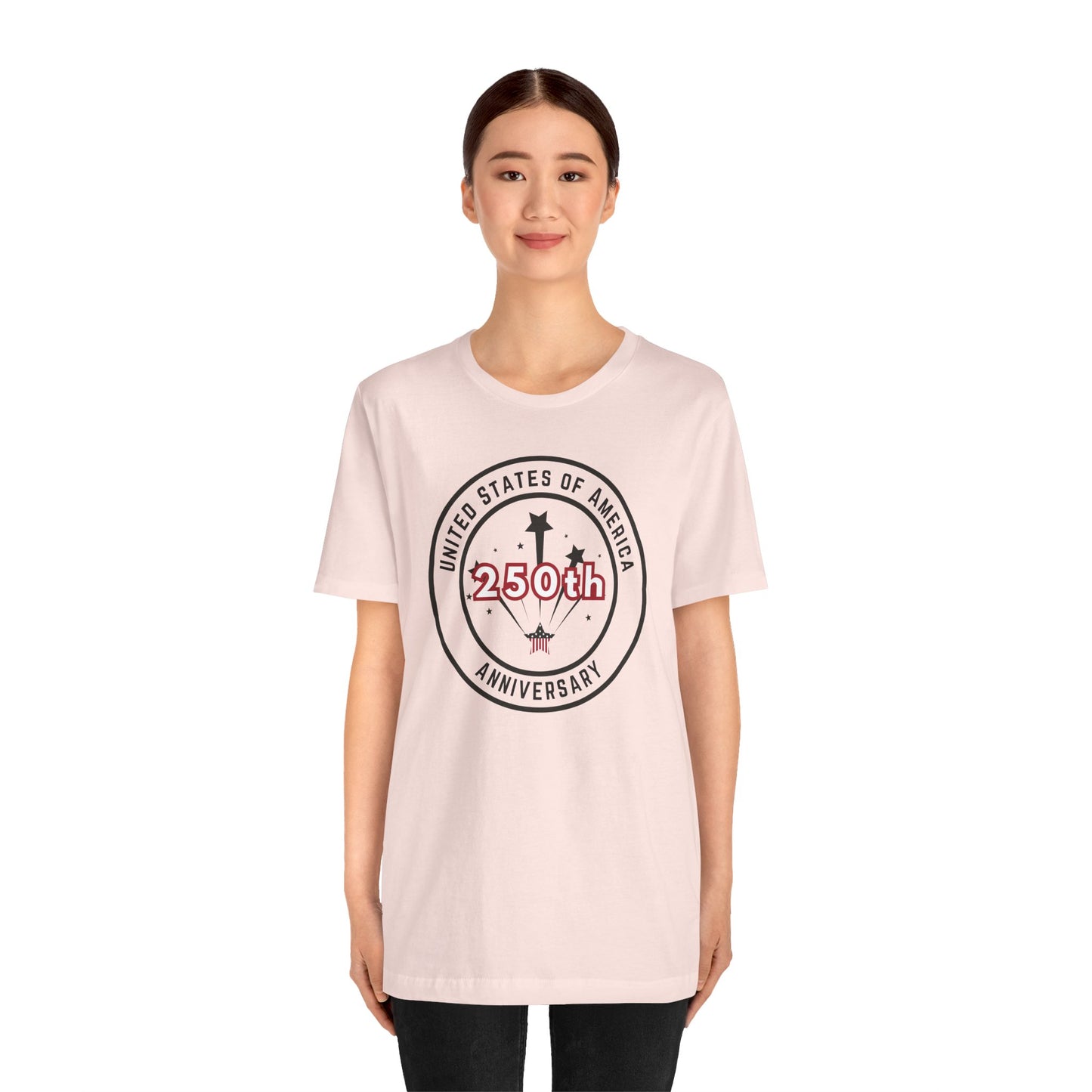 250th Anniversary USA T-Shirt - Celebrate America with Patriotic Red, White & Blue Design!