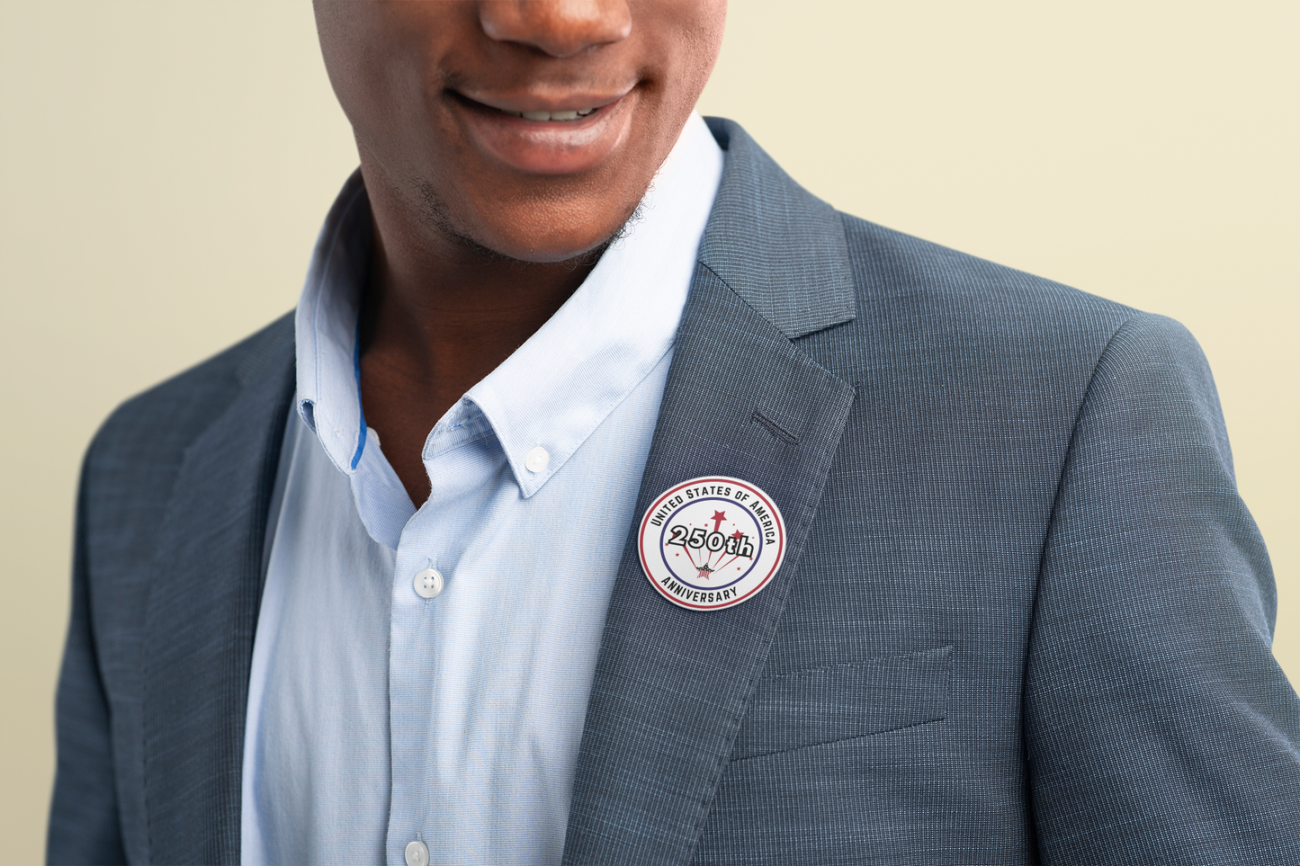250 years of Americana Round Stickers, Indoor\Outdoor
